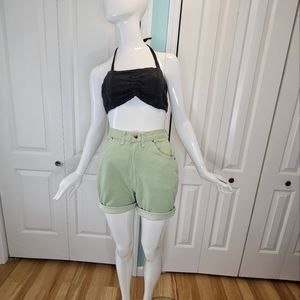 Vintage DEADSTOCK 1950s Wrangler Jean shorts in mint green!!
